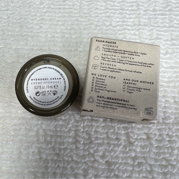 🎁Pick 5 for $25🎁 Honest Beauty Hydrogel Cream mini - Picture 2 of 5